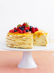 Vanilla and Passionfruit Crepe Cake