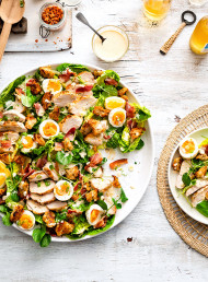Chicken and Bacon Salad with Anchovy and Lemon Dressing