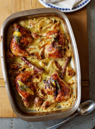 Chicken Braised in Milk, Lemon and Sage