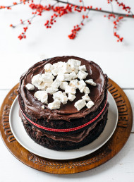 Chocolate, Olive Oil and Pinot Noir Cake 