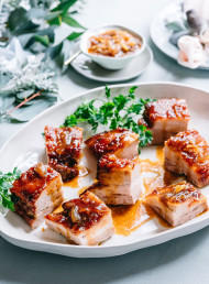 Pork Belly with Hoisin and Orange Marmalade Glaze