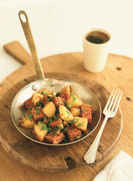 Corned Beef Hash with Mustard and Capers