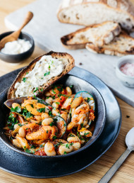 Spanish Butter Bean Stew with Mussels