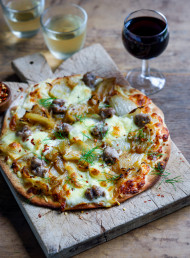 Braised Fennel and Pork Pizza