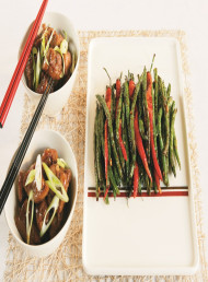 Five Spice and Soy Chicken with Wok Fried Beans