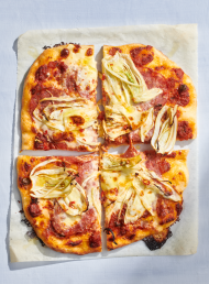 Fresh Fennel, Salami and Chilli Pizza
