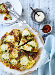 New Potato, Bacon and Spring Onion Frittata