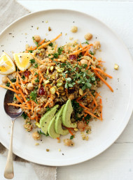 Moroccan Carrot, Quinoa and Chickpea Salad