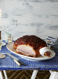 Smoky Mustard and Pineapple Glazed Ham