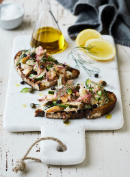 Smoked Fish Bruschetta