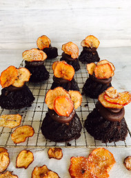 Spiced Pear and Chocolate Devils Food Cakes (Gluten Free)