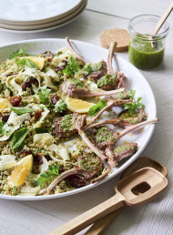 Lamb Cutlets with Chimichurri and Quinoa Salad
