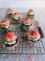 Coconut and Chocolate Ganache Lamington Cakes