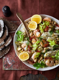 Quick Seafood, Fennel and White Bean Stew (gf)