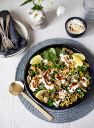 Lamb, Spinach and Buckwheat Pilaf