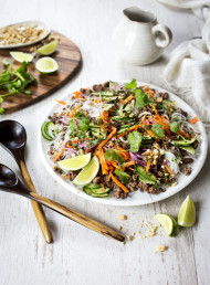 Venison Larb Salad with Crispy Shallots