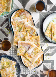 Katmer: Turkish Filo, Mascarpone and Pistachio Parcels 