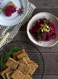 Roasted Beetroot, Walnut and Horseradish Spread