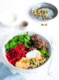 Lamb Meatball and Tabbouleh Bowl