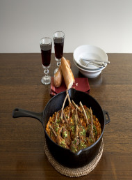 Lamb Cutlets with White Beans and Gremolata