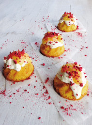 Lemon, Cardamom and Coconut Cakes
