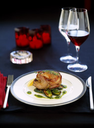 Mascarpone and Pancetta Roasted Quail with Basil Zucchini