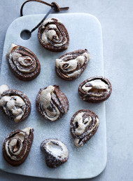 Meringue and Chocolate Shortbread Swirls