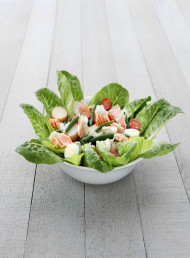 Poached Salmon Nioise with a Green Tartare Dressing