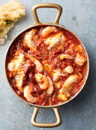 Prawn Chorizo and Fish Stew