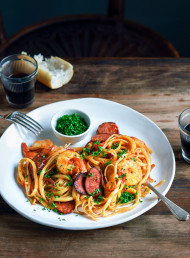 Prawn, Chorizo and Chilli Pasta