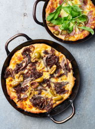 Quick ‘Pizza’ Flatbreads with Two Toppings