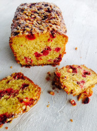 Raspberry, Polenta and Orange Loaf
