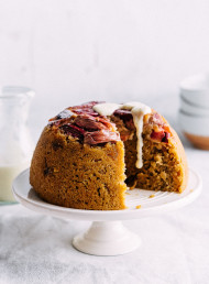 Rhubarb, Orange and Ginger Steamed Pudding