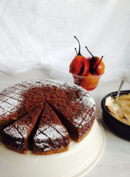 Roasted Pine Nut, Coffee and Anise Cake