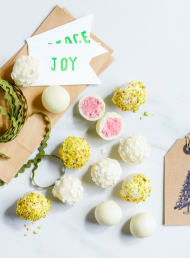 Raspberry and White Chocolate Truffles