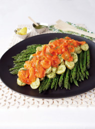 Cured Salmon with New Potatoes and Asparagus
