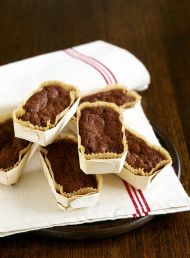 Sour Cherry, Chocolate, and Hazelnut Cakes