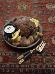 Spice Rubbed, Slow Roasted Leg of Lamb