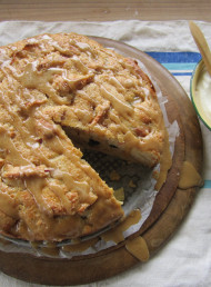 Spiced Apple Cake with Caramel Glaze