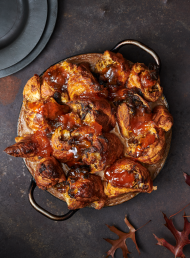 Sticky Date, Espresso and Whiskey Croissant Pudding