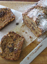 Sticky Banana and Chocolate Loaf