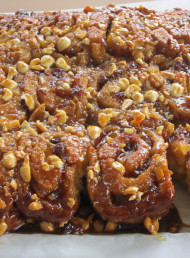 Sticky Caramel, Apple and Hazelnut Swirls