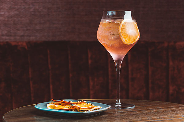 cocktails at the churchill